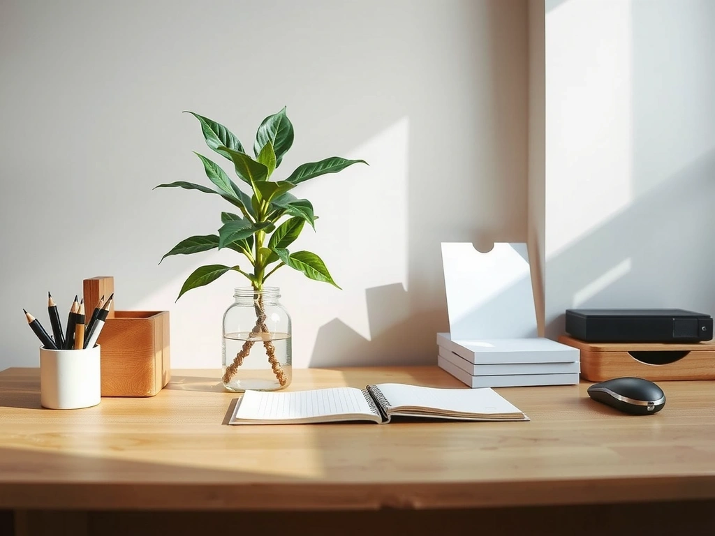 Bureau épuré après intervention