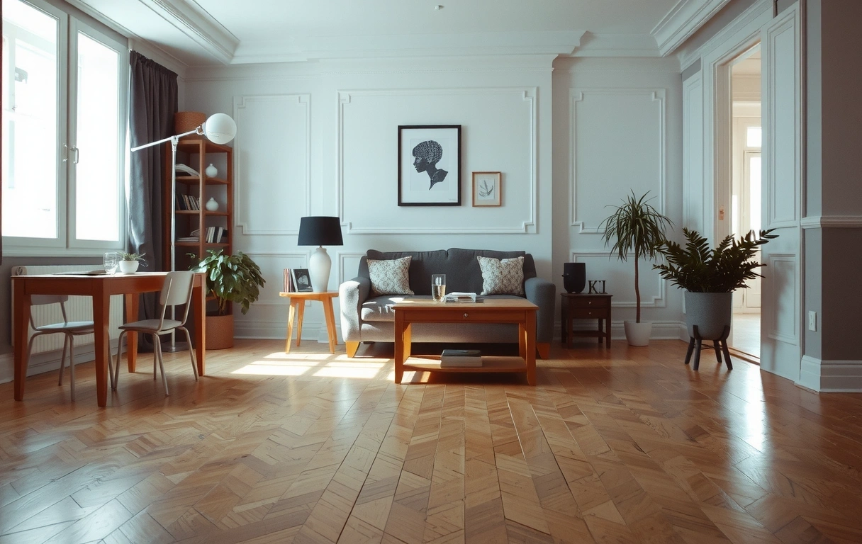 Lumière du matin dans un intérieur propre et serein