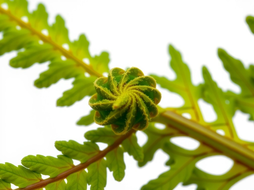 Structure d'une fronde de fougère
